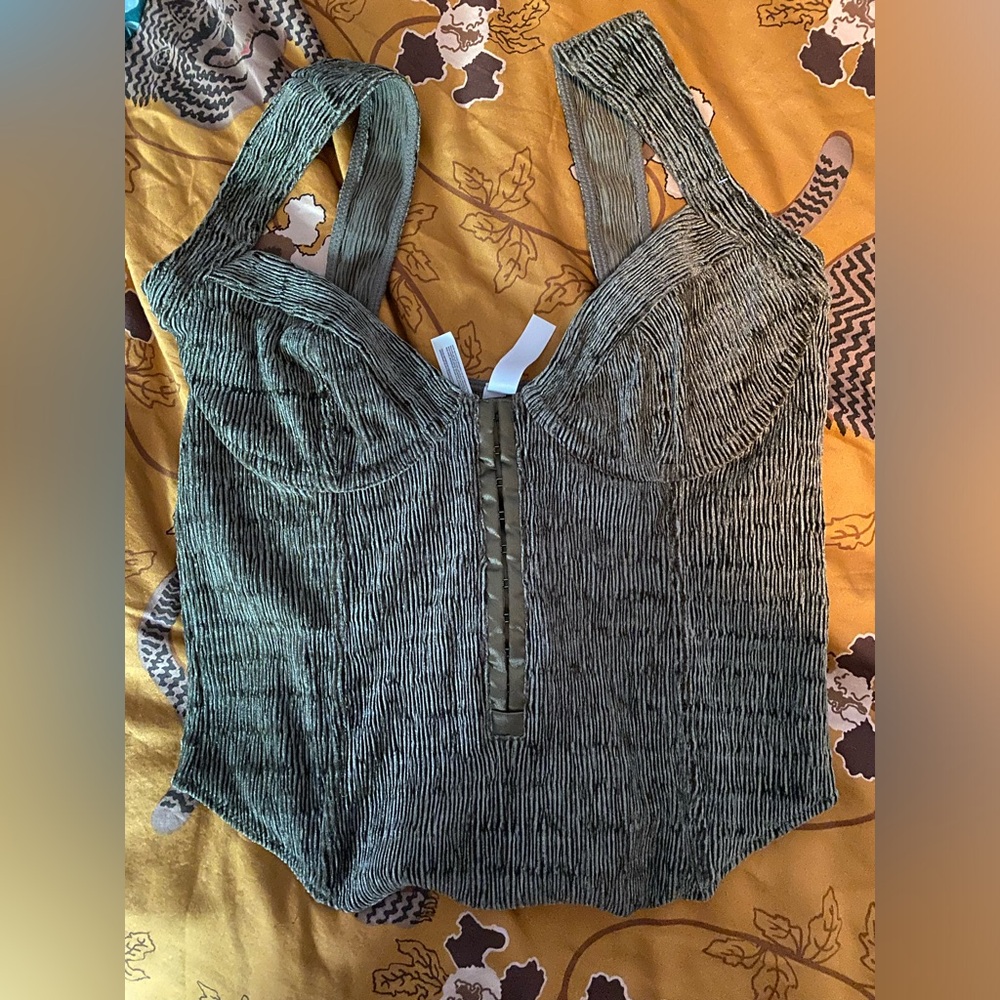 Urban Outfitters Dark Sage Bodysuit NWOT - Large